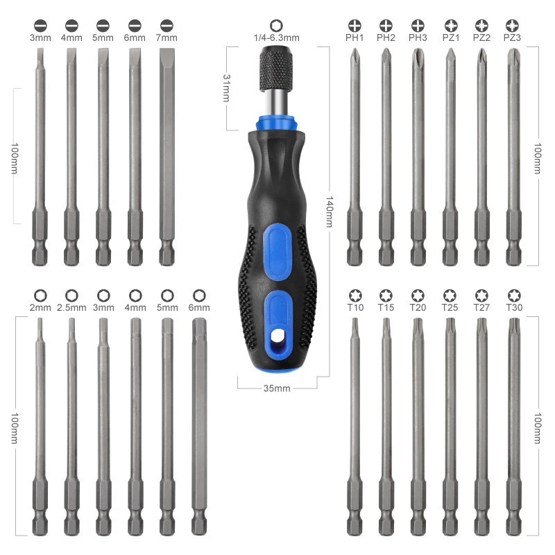 25-in-1 Multifunctional Screwdriver Set