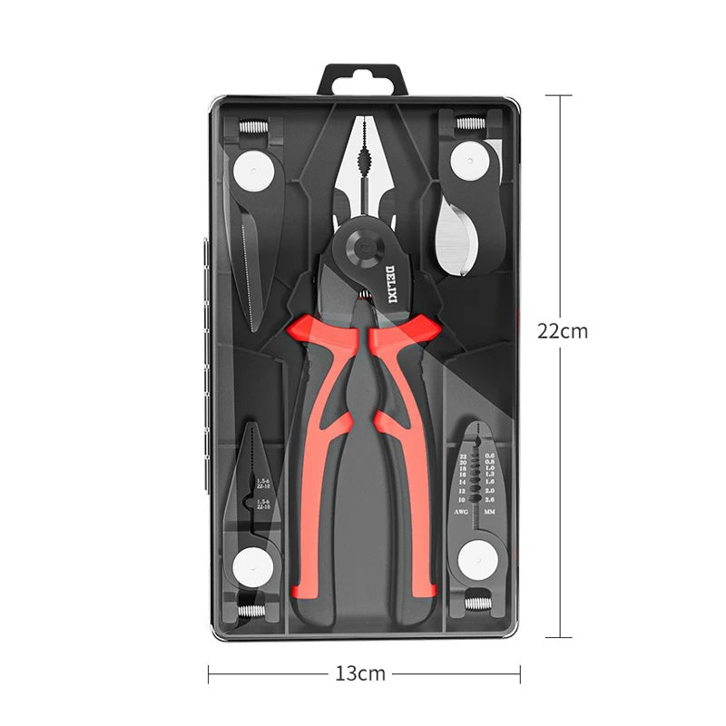 Multifunctional Replaceable Electrician Pliers Set