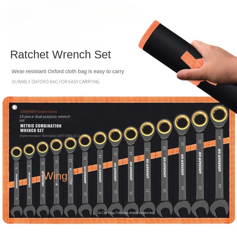 Professional Ratchet Wrench Fast  Tool Set