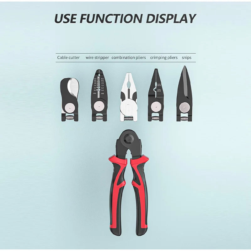 Multifunctional Replaceable Electrician Pliers Set