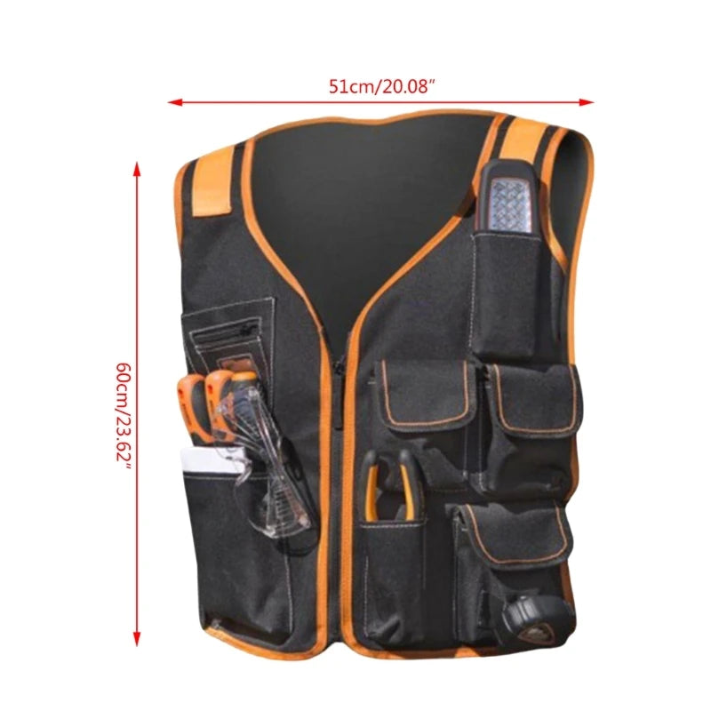 Safety Tool Vest for Electricians/Carpenters