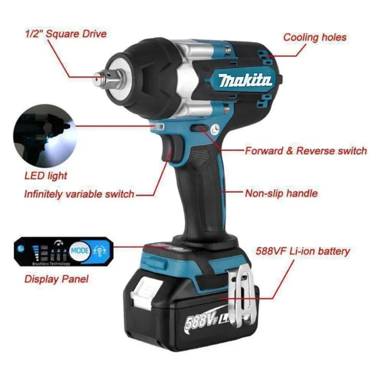 Makita 18V Li-Ion LXT Impact Driver